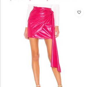 Tayla Mini Skirt in Magenta Pink